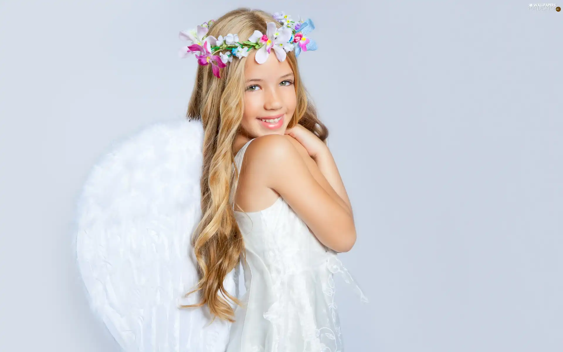 angel, small, girl