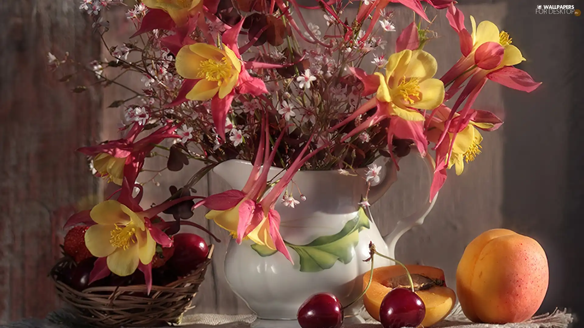 Fruits, Flowers, Vase