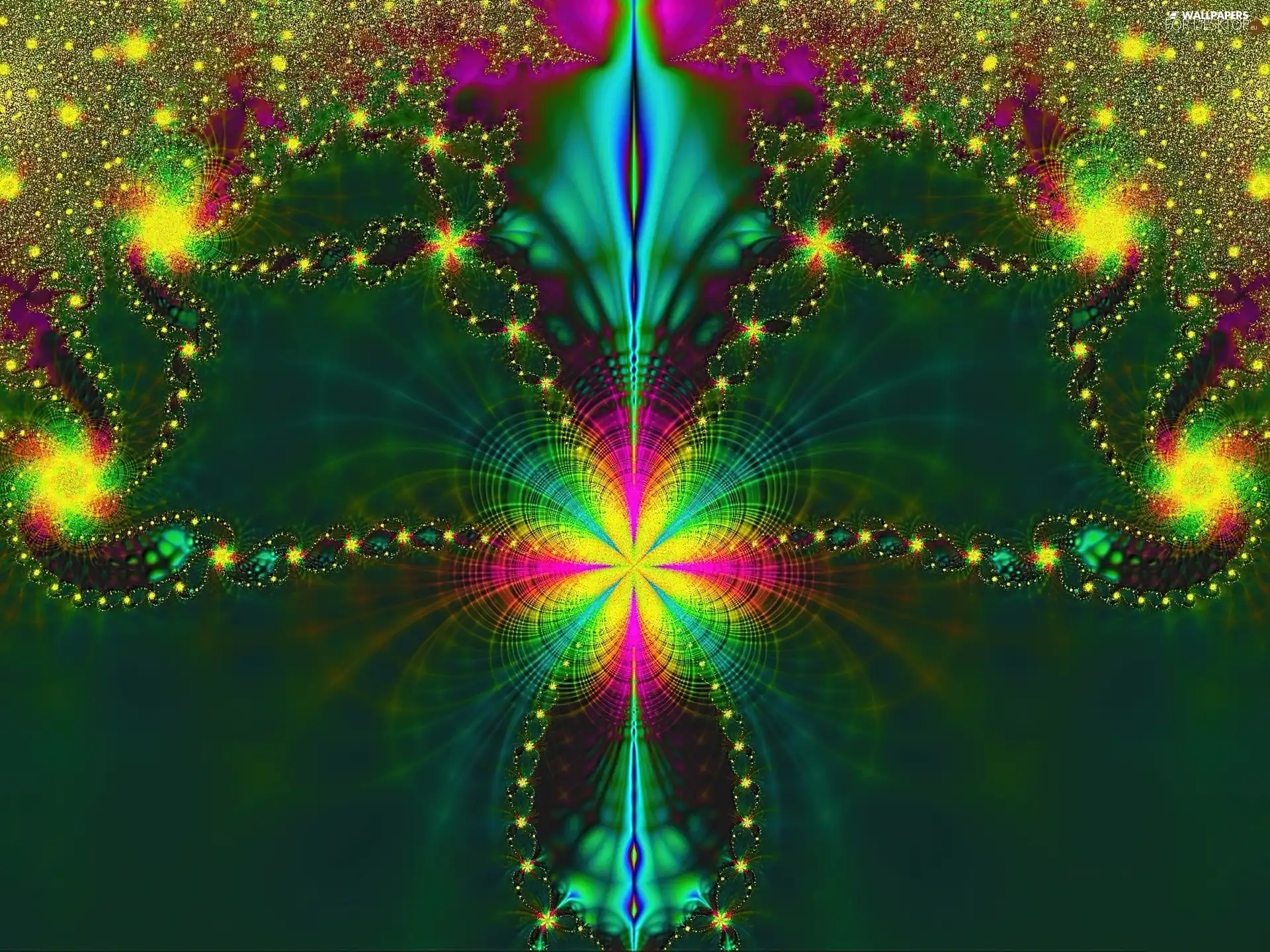 rainbow, Fraktal, graphics, colors