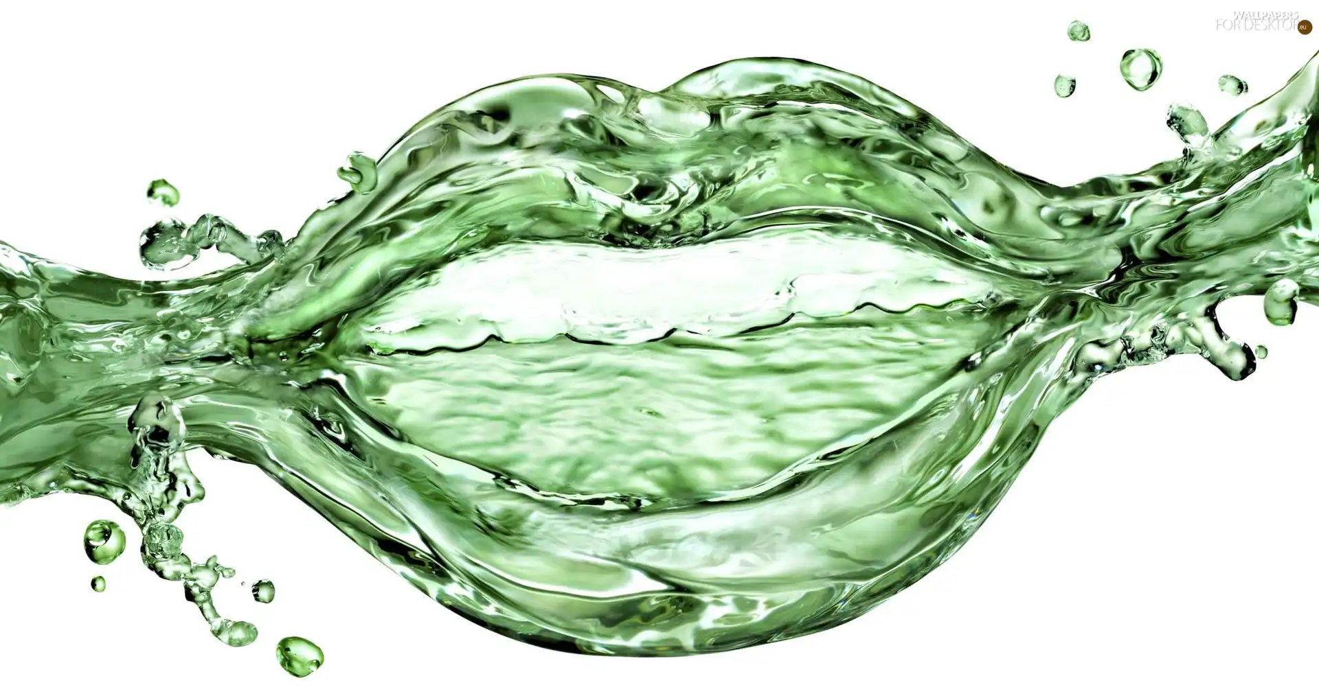 lips, water, green ones