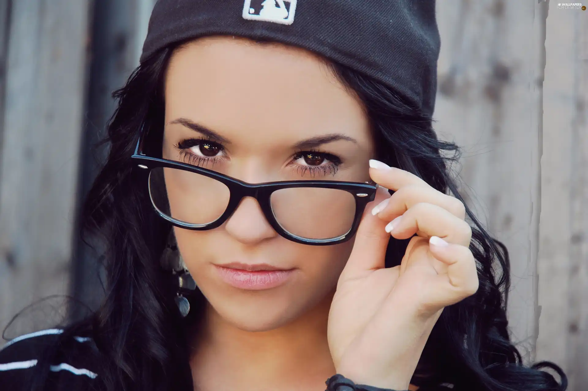 Hat, Women, Glasses