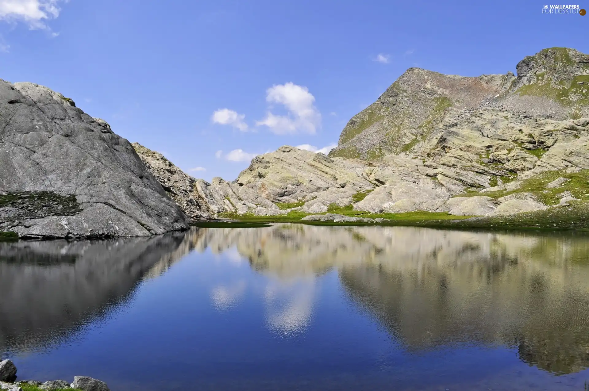 lake, Mountains, Alps