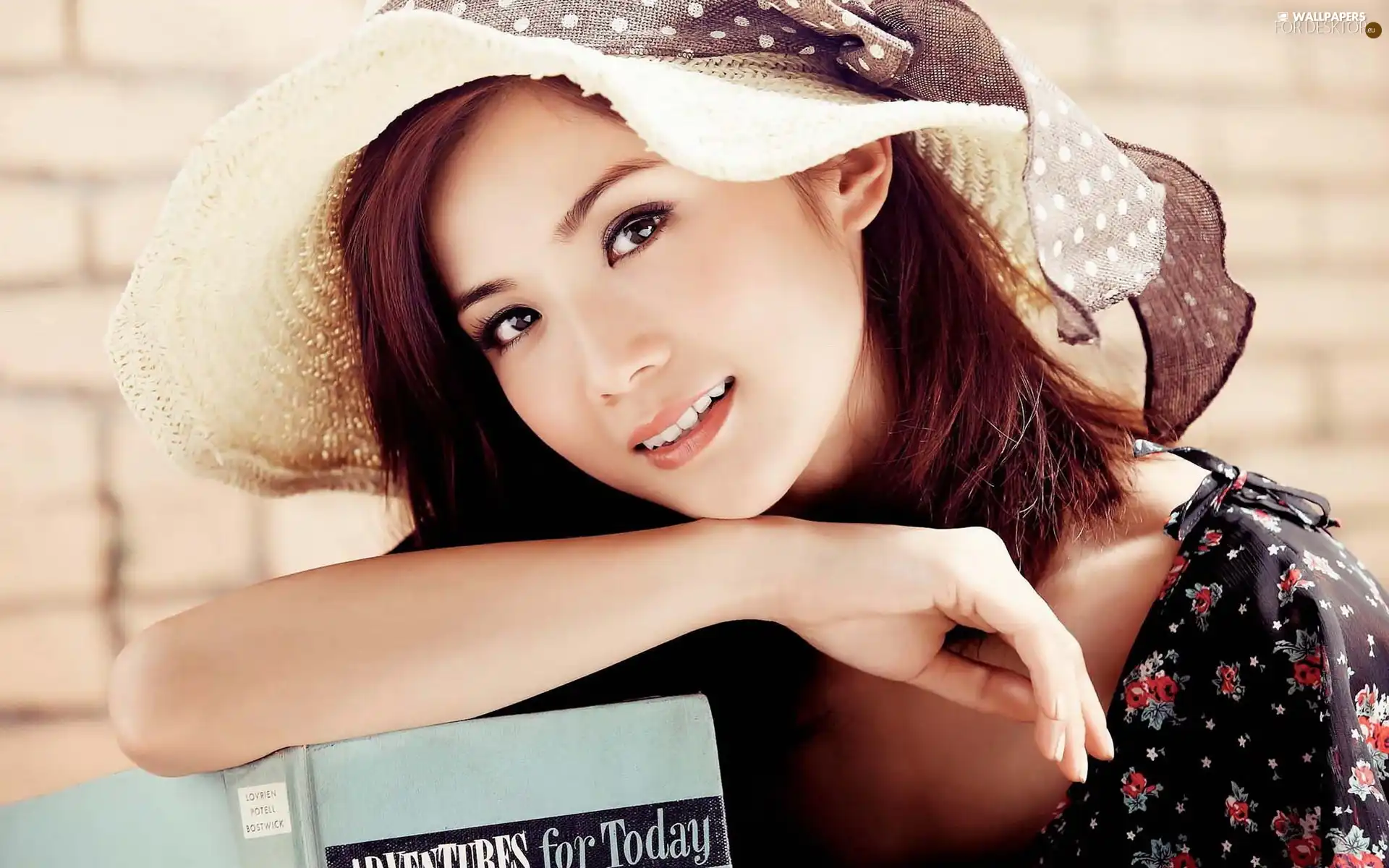 Beauty, Hat, make-up, Japanese girl